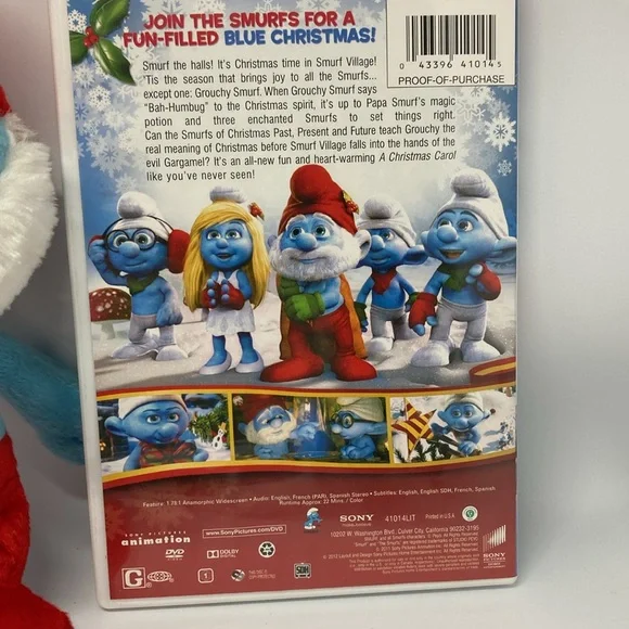 Vintage Papa Smurf & The Smurfs A Christmas Carol DVD - Picture 2 of 9